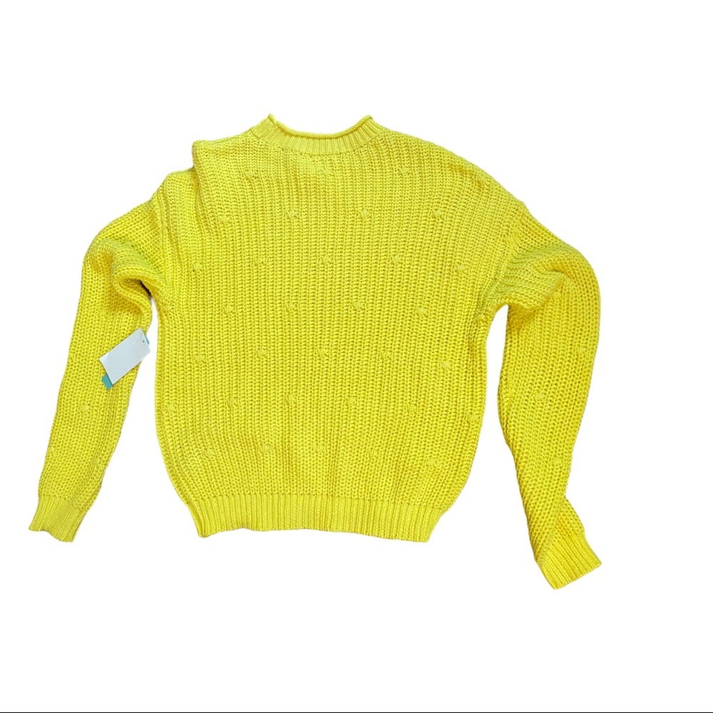 ABOUND Knit Sweater YELLOW NWT XS - Picture 5 of 8